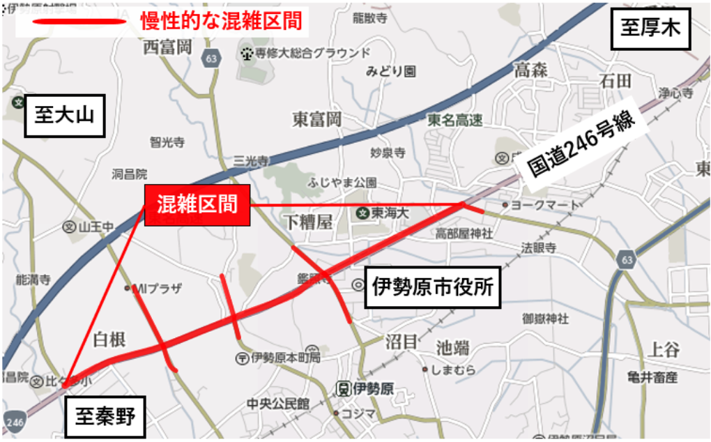 伊勢原市大山 混雑回避ルートのご案内 Navitime